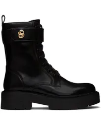 HUGO BOSS Black Double B Monogram Boots Black