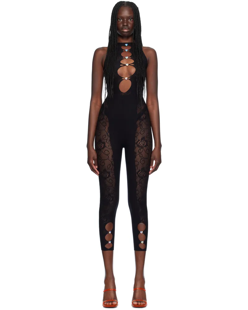 Poster Girl SSENSE Exclusive Black Janice Jumpsuit Black