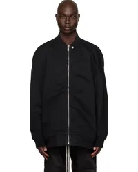 DRKSHDW by Rick Owens Black Jumbo Flight Denim Bomber Jacket Black