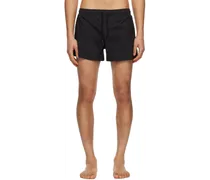 Black Short Length Swim Shorts
