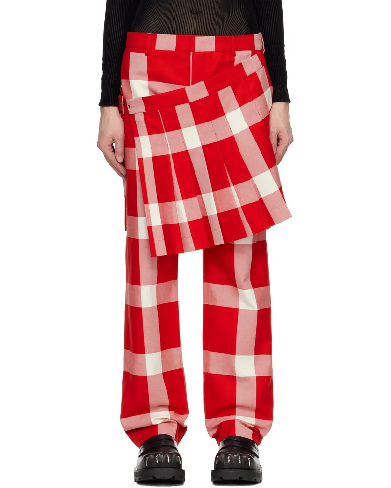 Charles Jeffrey Loverboy Red Skouser Trousers Red