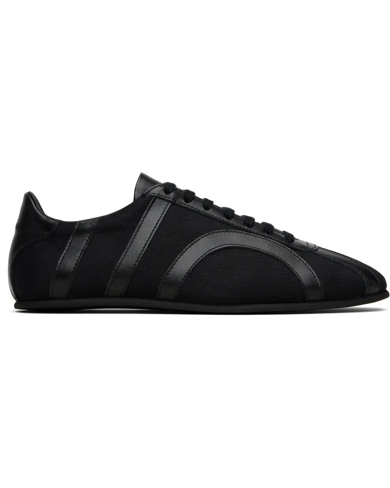 Totême Black Canvas Sneakers Black