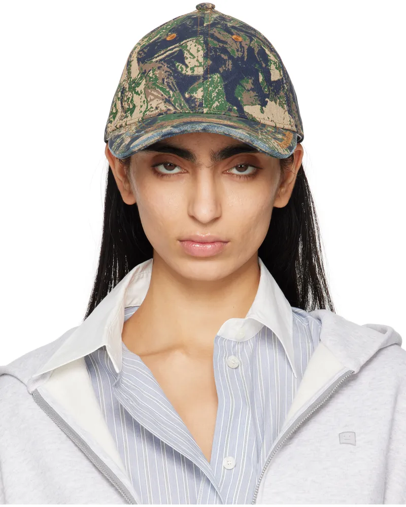 Acne Studios Khaki Cotton Cap 700
