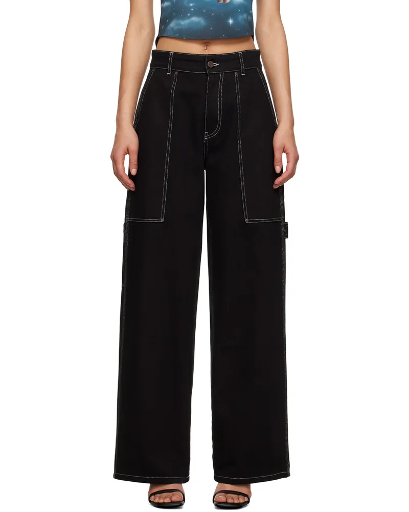 Stella McCartney Black Workwear Jeans 1000