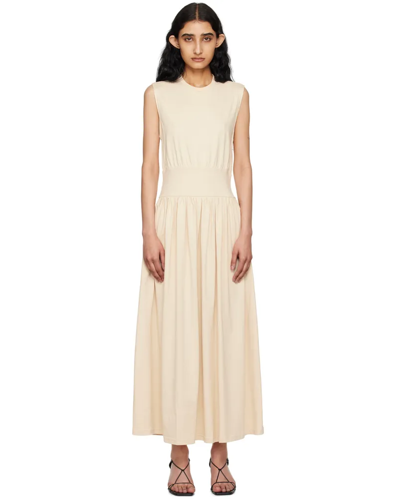Totême Off-White Sleeveless Midi Dress 087