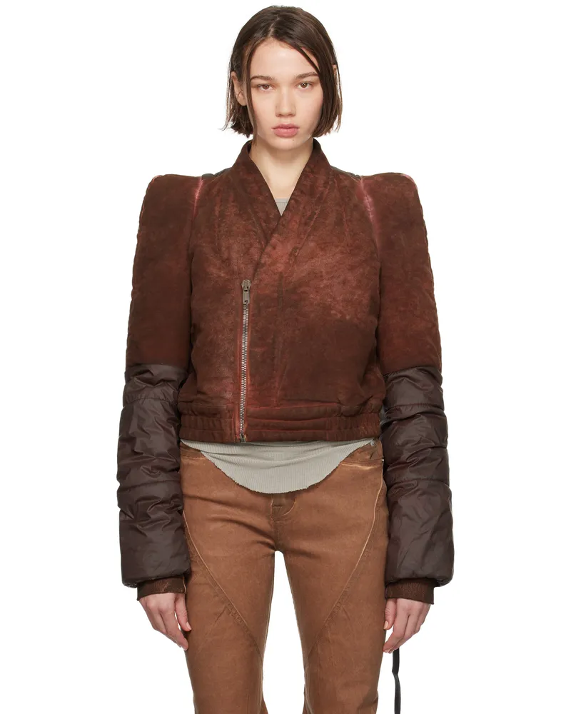 DRKSHDW by Rick Owens Brown Porterville Metro Bomber Jacket 83