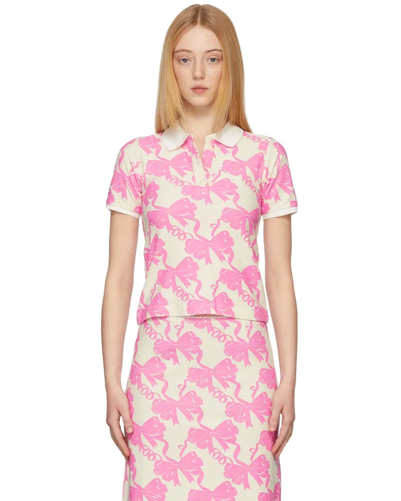 Maisie Wilen Pink & Beige Au Fait Polo Ribbon