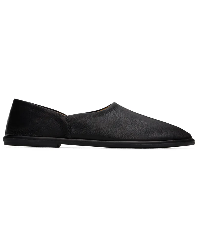 The Row Black Canal Slip-on Loafers Blk