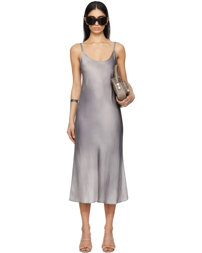 Acne Studios Gray Strap Midi Dress Bq9