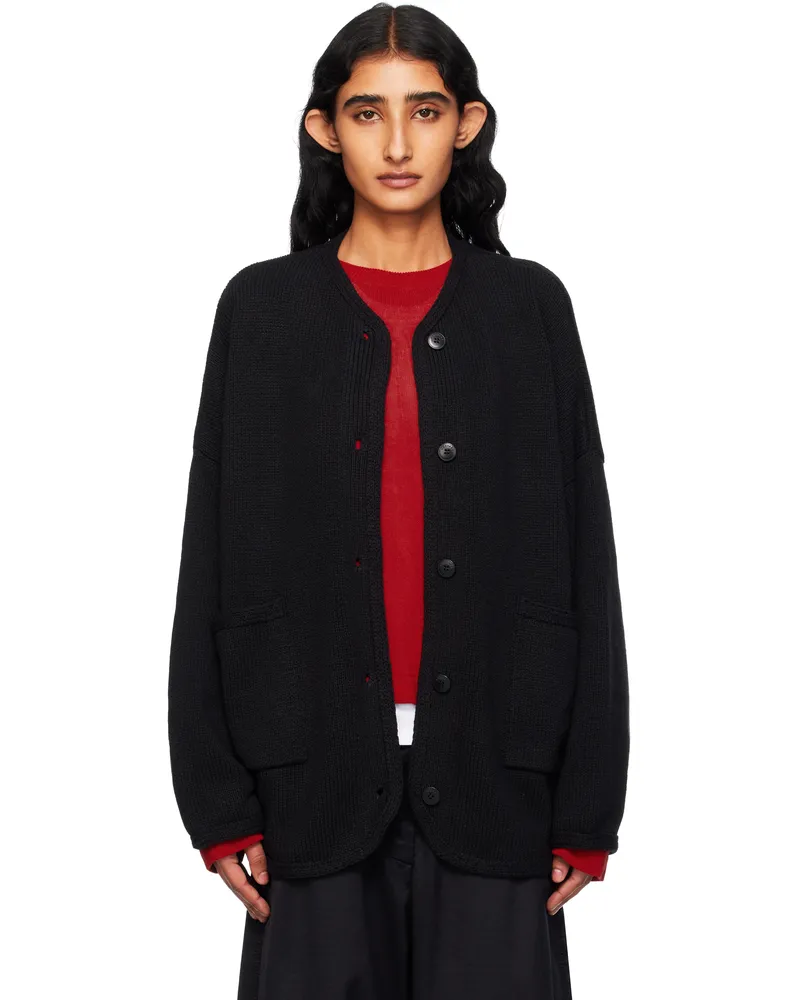 CORDERA Black Cotton Cardigan Black