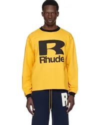 RHUDE Yellow Petrol Long Sleeve T-Shirt Vtg