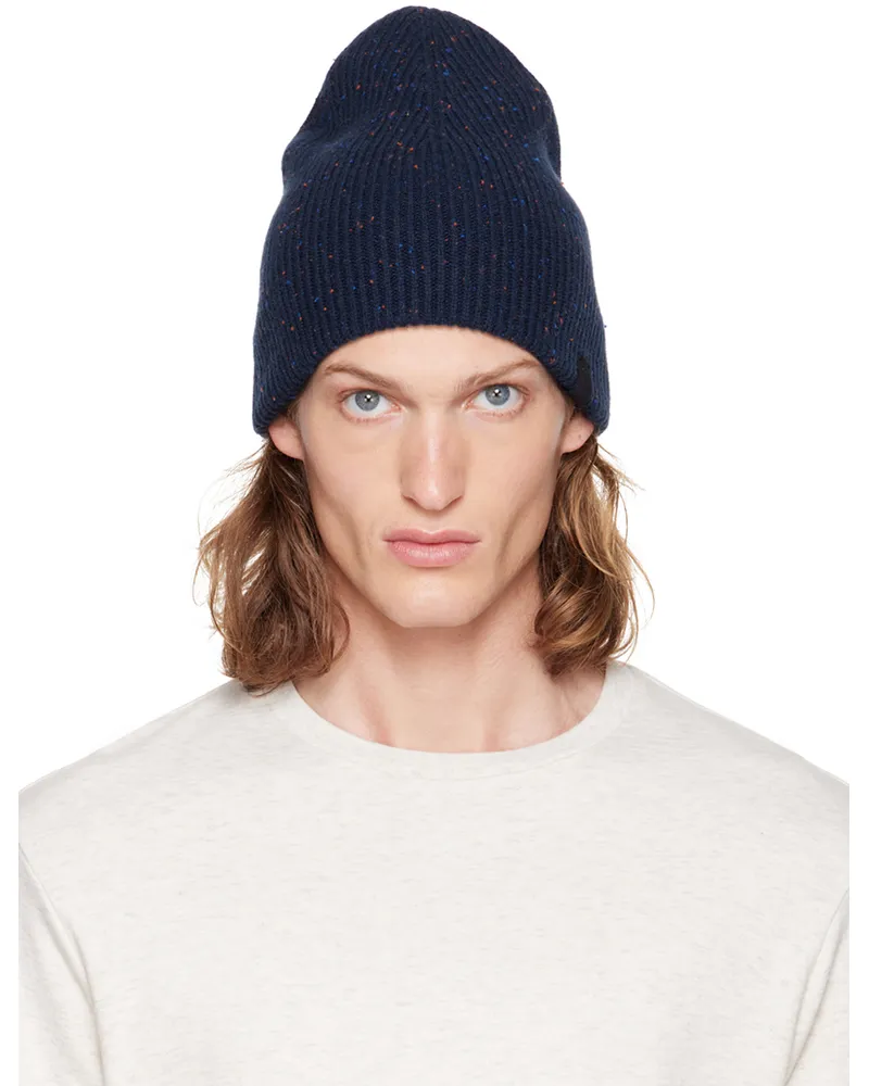 Rag & Bone Navy Harlow Beanie Navymult