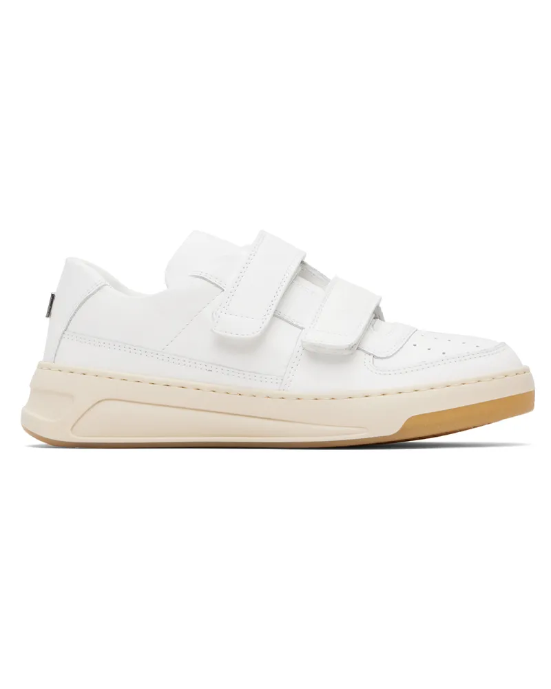 Acne Studios White Velcro Strap Sneakers Dqj