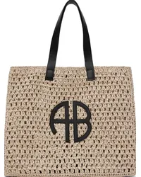 Anine Bing Beige Large Rio Tote Sand