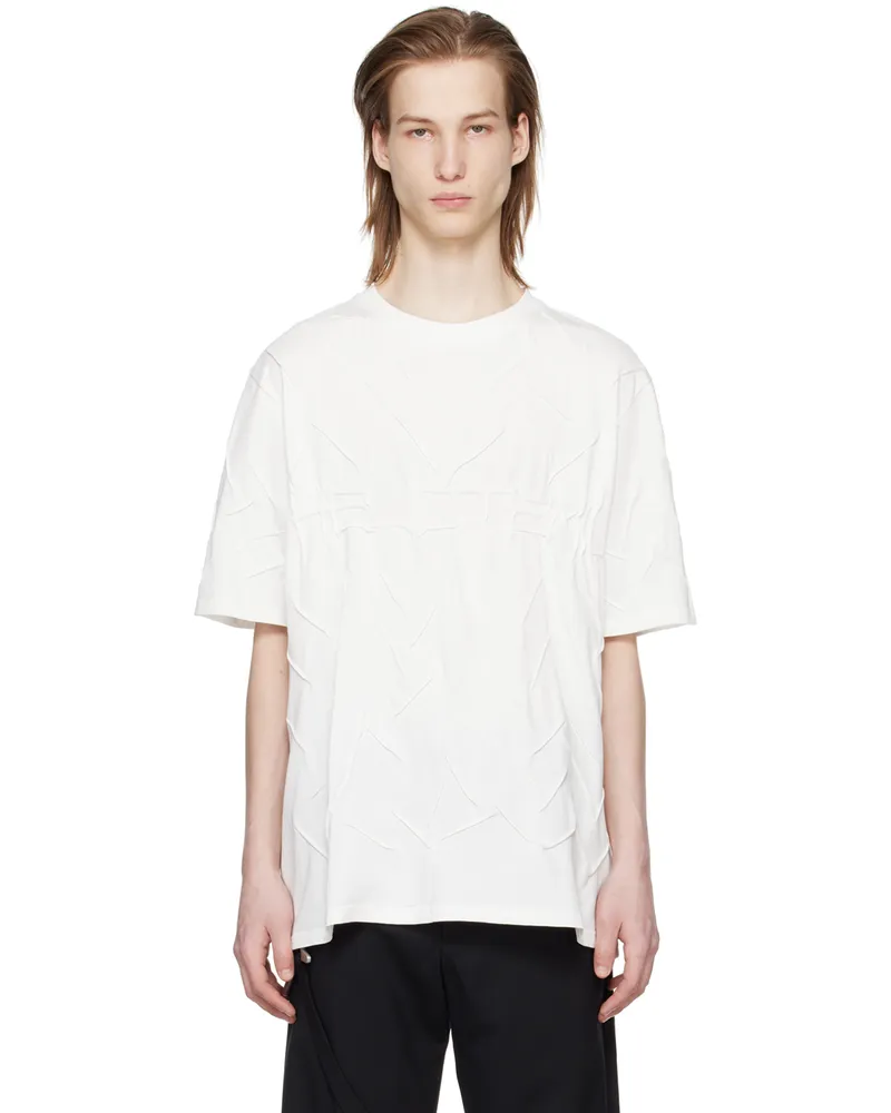 Heliot Emil White Quadratic T-Shirt White