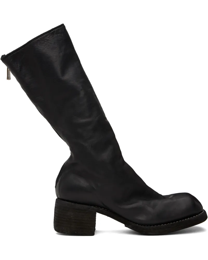 GUIDI Black Soft Horse Full Grain Boots Blkt