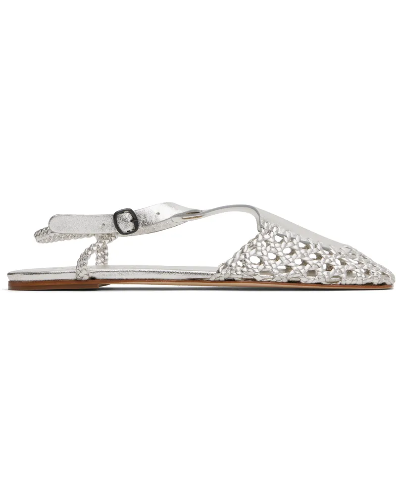 HEREU Silver Reixa Metallic Sandals Light