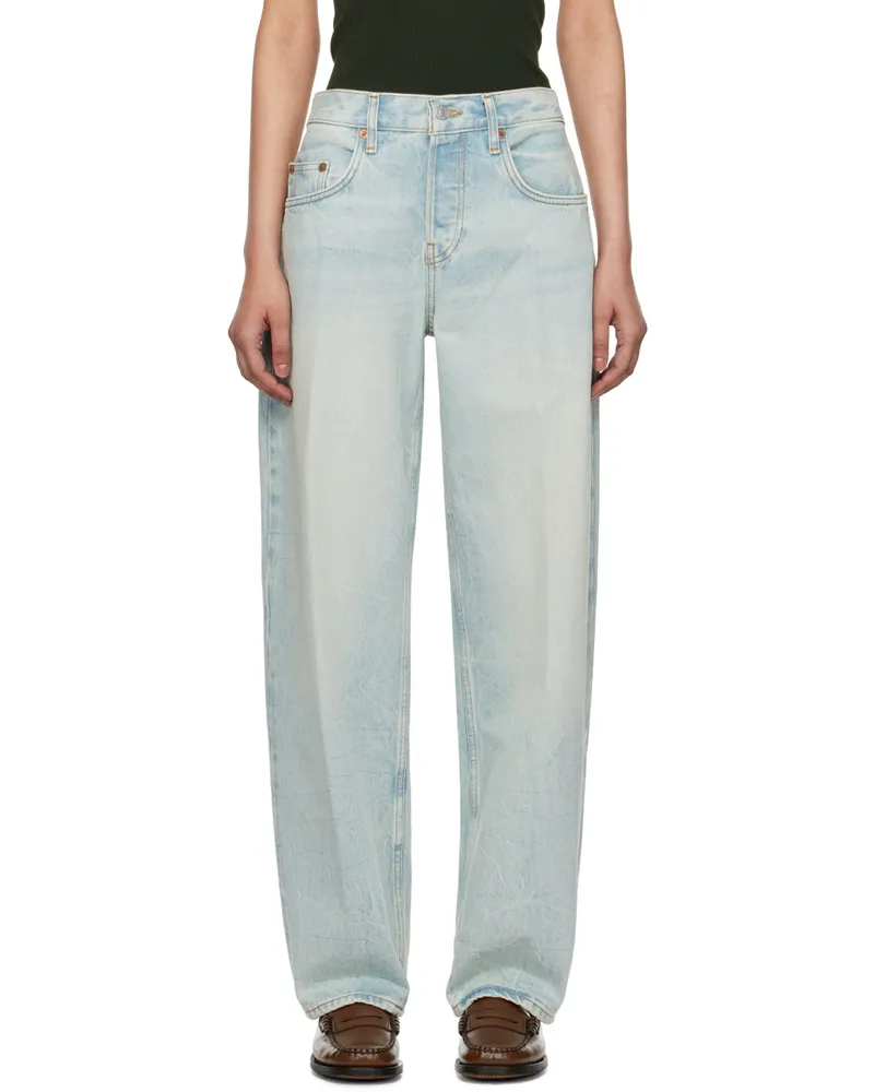 RE/DONE Blue Wide Taper Jeans Ranch