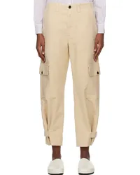 Proenza Schouler Beige Kay Cargo Pants Canvas