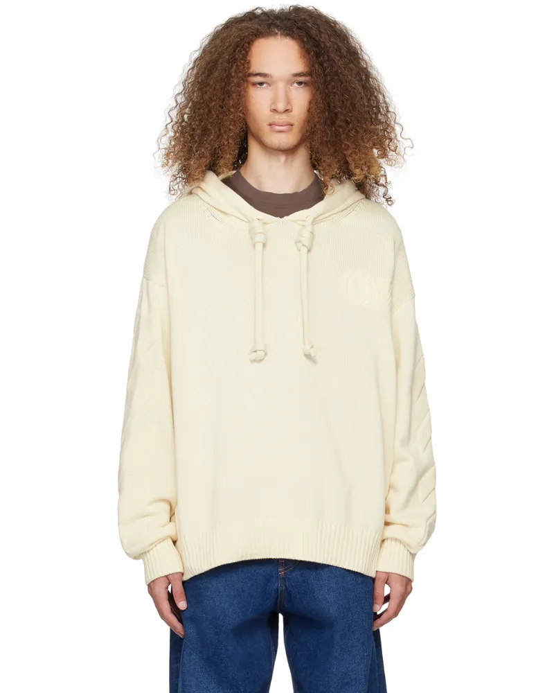 OFF-WHITE Off-White 3D Diag Hoodie Cream