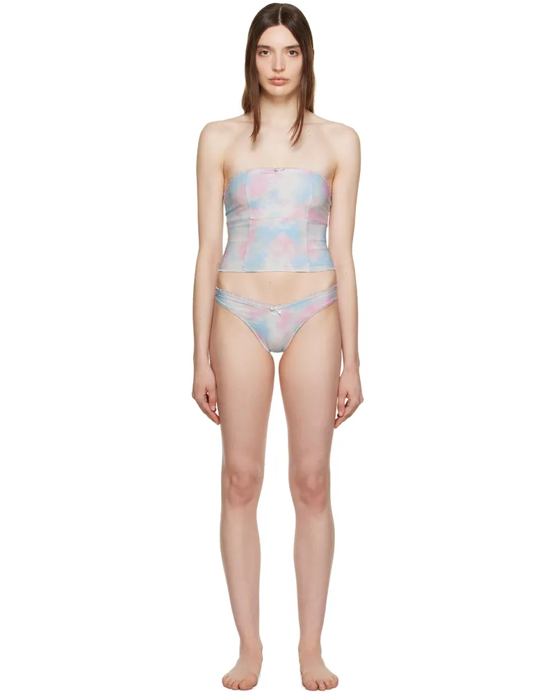 Frankies Bikinis SSENSE Exclusive Multicolor Peace & Enzo Bikini Dyed