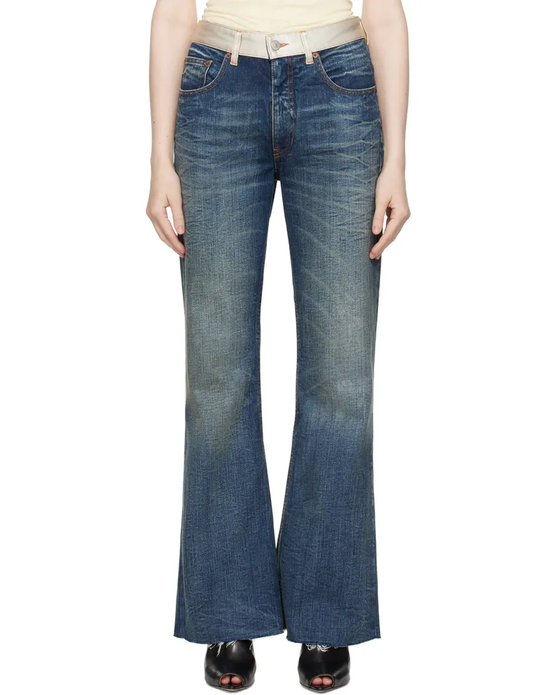 Maison Margiela Blue Bootcut Jeans 962