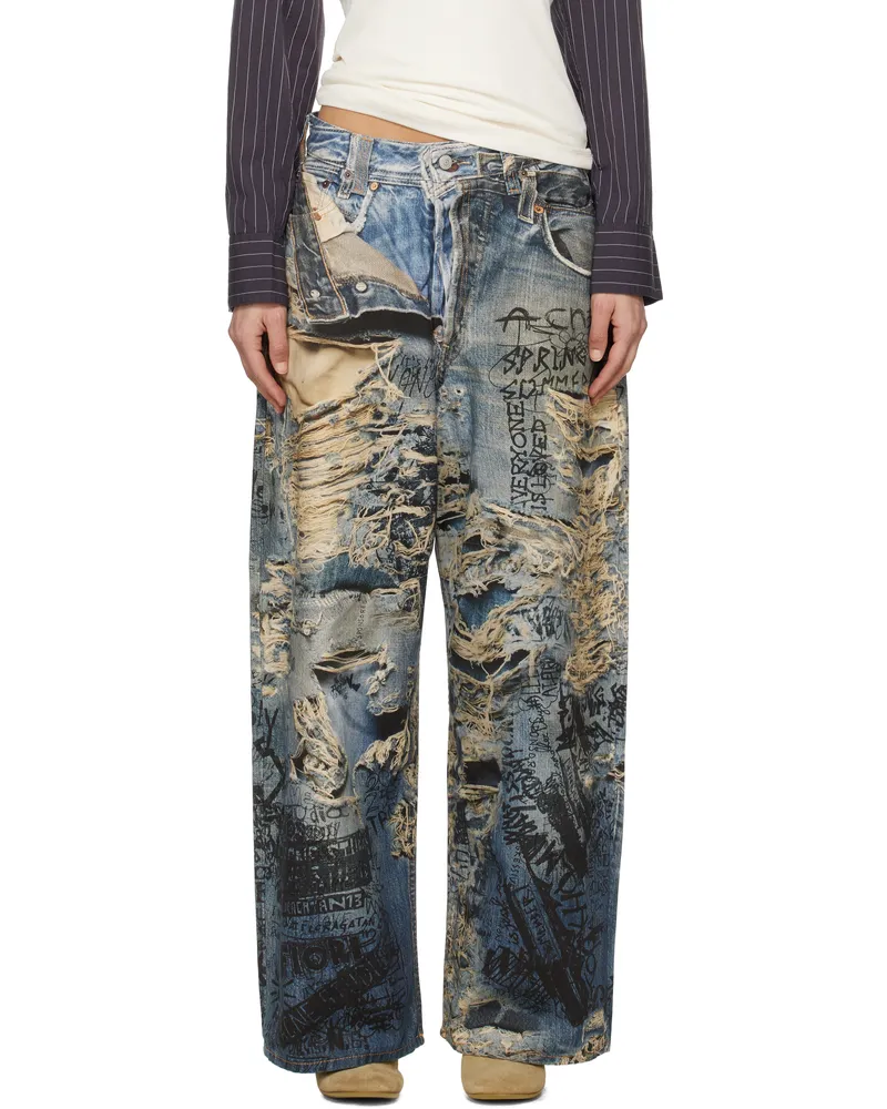 Acne Studios Blue Super Baggy Fit 2023 Jeans 863
