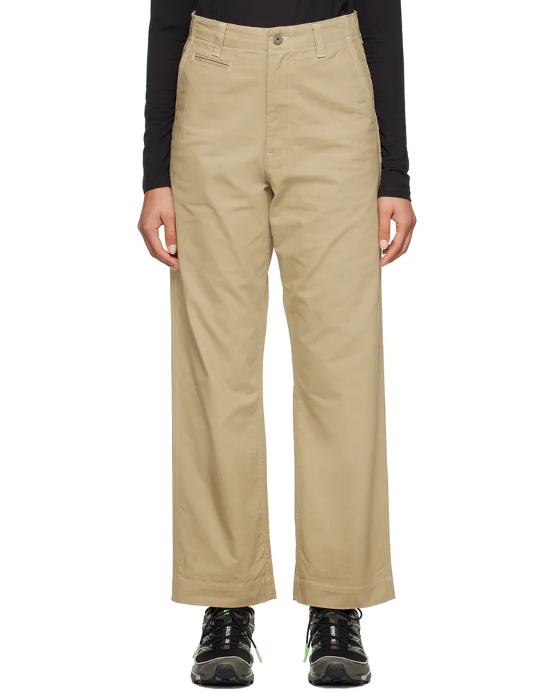 Snow Peak Beige Takibi Chino Trousers Bg