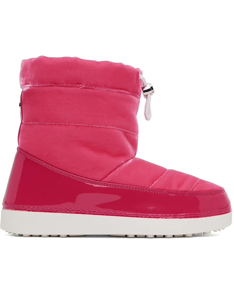 Giuseppe Zanotti Pink Snow Velvet Boots Rosa