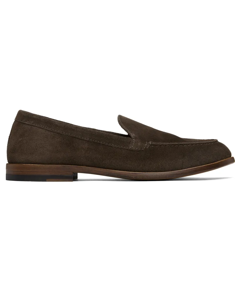 Drake's Brown Suede Henri Summer Loafers 300