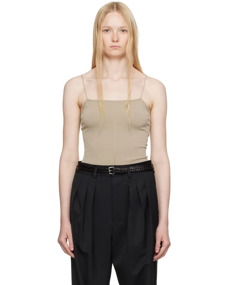 Christophe Lemaire Beige Straps Tank Top Bg200