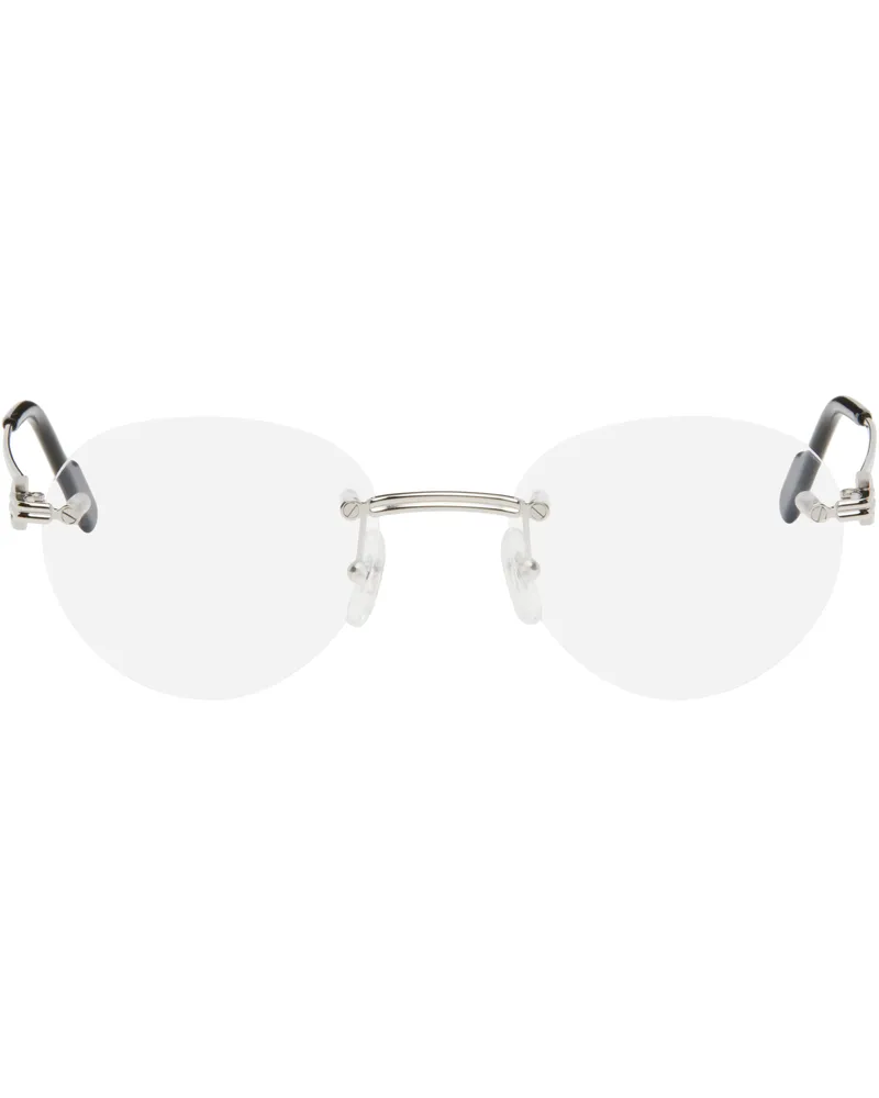 Cartier Silver CT0514O Glasses Silver-silver-transp