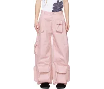 SSENSE Exclusive Pink Garden Cargo Pants