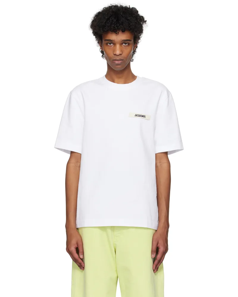Jacquemus White Les Classiques 'The Gros Grain' T-shirt 100