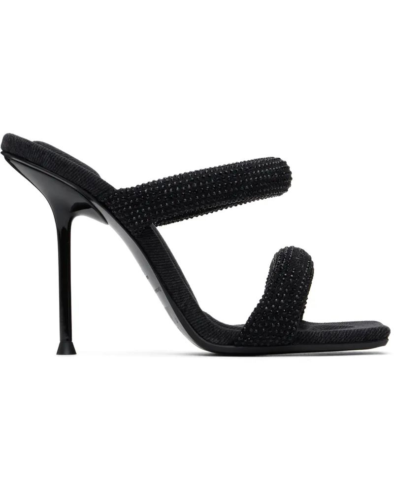 Alexander Wang Black Julie 105mm Heeled Sandals Washed