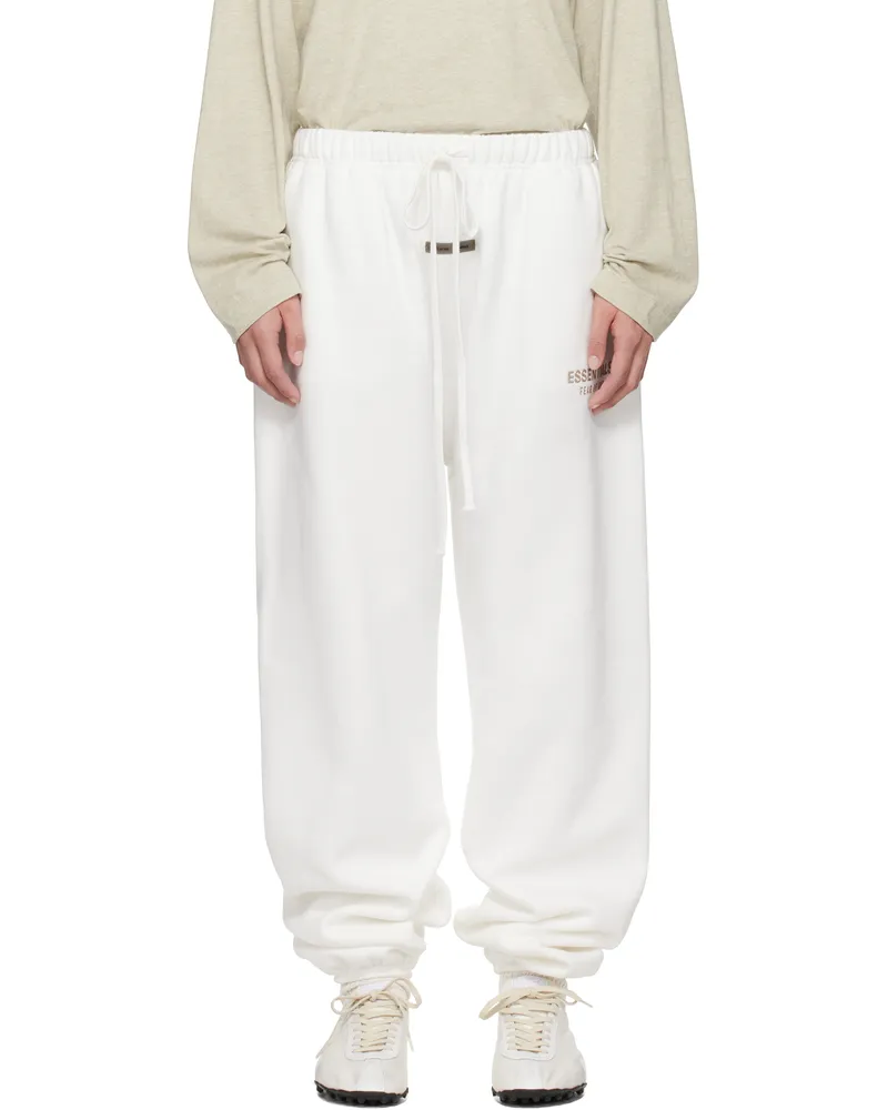 Fear of God White Classic Sweatpants Cloud