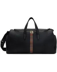 Paul Smith Black Signature Stripe Holdall Duffle Bag Blacks