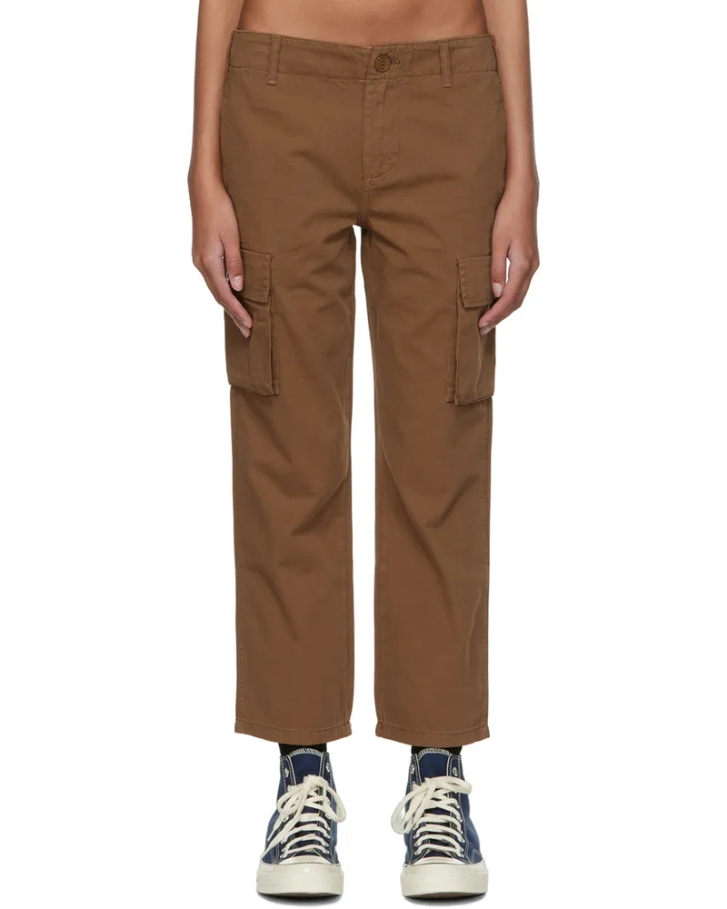 Frame Denim Tan Cotton Trousers Wala