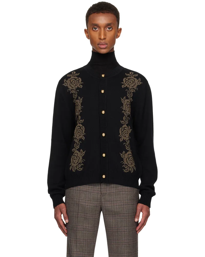 Ernest W. Baker Black Rose Studded Cardigan - bei MyBestBrands shoppen