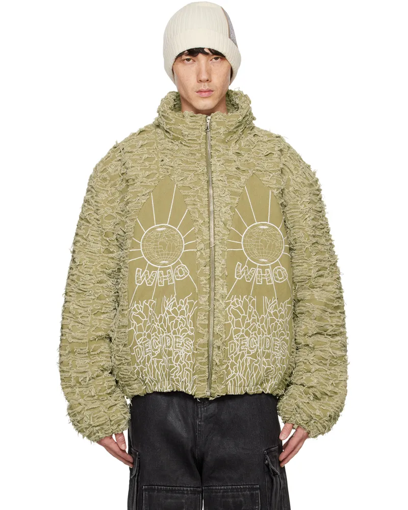 WHO DECIDES WAR Khaki Husk Jacket Tan
