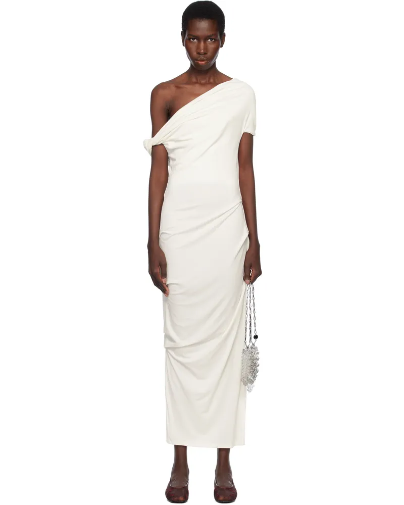 Paris Georgia Off-White Elemental Ida Maxi Dress Ivory