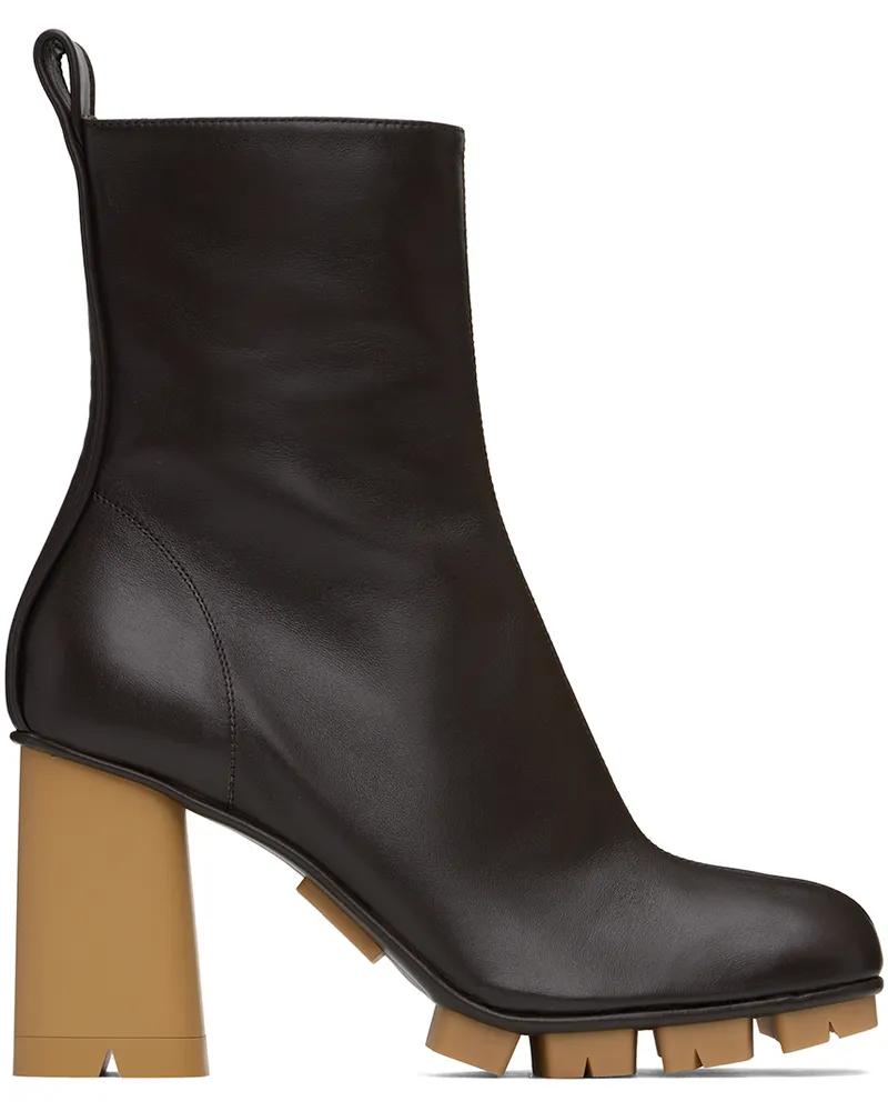 Bottega Veneta Brown Shore Ankle Boots 2113