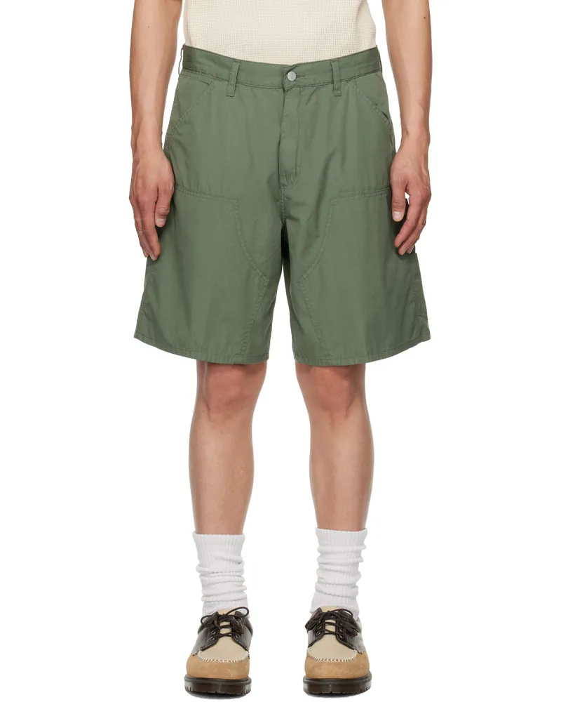 Carhartt WIP Green Double Knee Shorts 1yf02