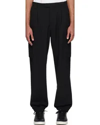 Emporio Armani Black Pocket Cargo Pants Black