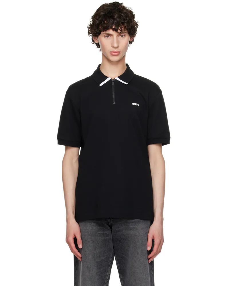 HUGO BOSS Black Contrast Logo Polo 001