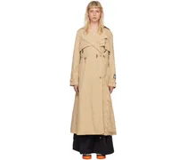 Tan Cinched Trench Coat