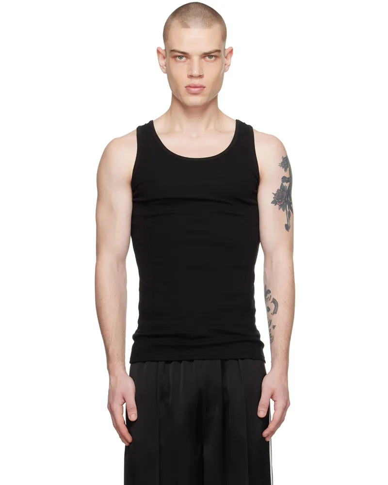 Peter Do Black Creased Tank Top Black