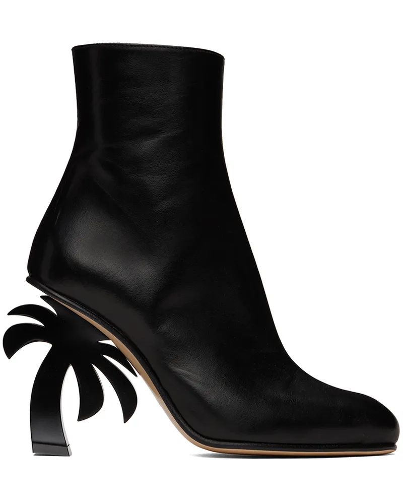 Palm Angels Black Palm Heel Boots Black