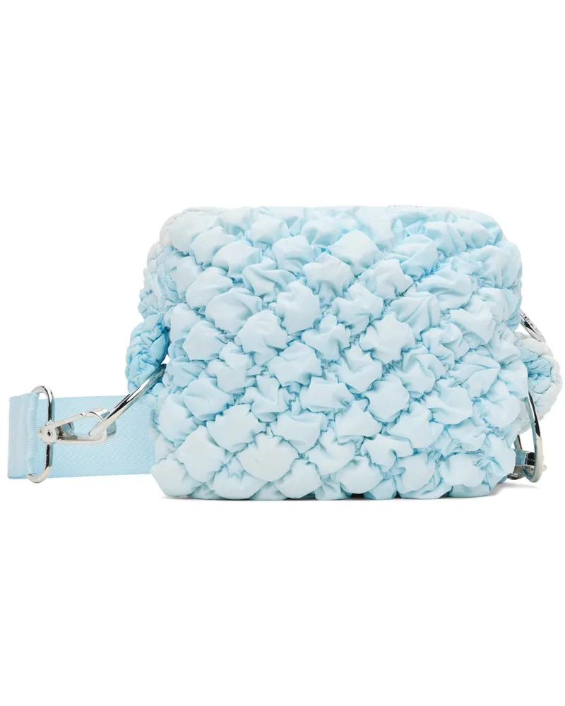 Charlie Constantinou SSENSE Exclusive Blue Quilted Side Bag Aqua