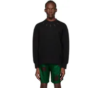 Black Bolt Collar Sweatshirt